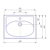 Раковина Aquanet Калипсо 60 см