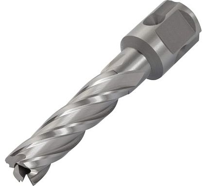 Сверло корончатое по металлу WOLFSTAR 24x55 мм, Р6М5К5, хв-к Universal/Weldon 19 мм cw00216