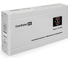 Стабилизатор напряжения Exegate Master AV-5000 5000ВА, 140-260В, цифр. индикация вход вых. напряжения, 220В-8%, КПД 98%, 5 уровней защиты, задержка, метал.корпу 291741