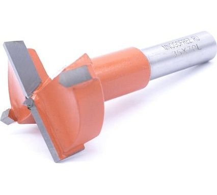 Сверло чашечное четырехзаходное по дереву FT120219L (35х70 мм; хв-к 10 мм; левое вращение) МНОГОФРЕЗ 6607