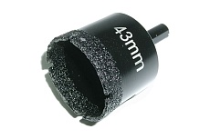 Коронка алмазная по керамограниту 43 мм PROFI 1/4 Skrab 31143