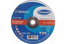 Круг зачистной по металлу (230х6х22 мм, A 24 R BF L) Tsunami D16112723062300
