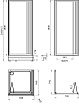 Душевой уголок Радомир Люкс 79x79 прозрачный, профиль хром