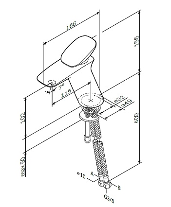 Смеситель для раковины Am.Pm Spirit V2.0 F70A02100