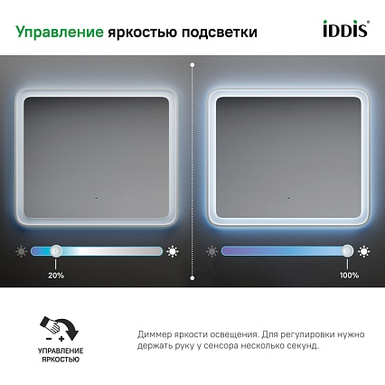 Мебель для ванной Iddis Esper 80 см подвесная с ящиками, белый