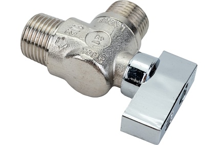 Шаровой кран ELSEN угловой, для стиральных машин, 1/2", 1/2", НН EV90.1212
