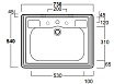 Раковина Simas Arcade 73 см AR834