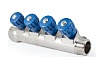 Коллектор с регулировочными вентилями PROFACTOR в/н 3/4" х 4 вых 1/2"нар PF MV 268.4