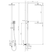 Душевая стойка Lemark Tropic LM7004C