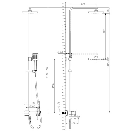 Душевая стойка Lemark Tropic LM7004C