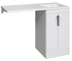 Мебель для ванной Руно Лира 105 см белый (раковина Gamma 105)