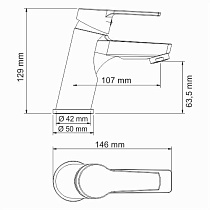 Смеситель для раковины WasserKRAFT Rhin 4403