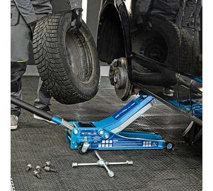 Гидравлический подкатной домкрат Stels LOW PROFILE QUICK LIFT быстр.подъем, 3 т, 75-515 мм, проф. 51136