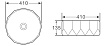 Раковина BelBagno BB1409H301 41 см черный