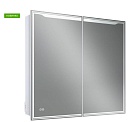 Зеркальный шкаф Art&Max Merano 90x80 см AM-Mer-900-800-1D-L-DS-F с подсветкой, анти-пар