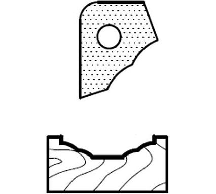 Нож профильный для фасадов T82301 для 1473231212 ROTIS 744.T82301