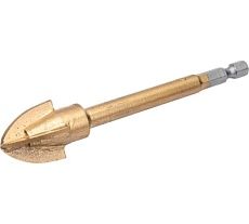 Сверло 10х100 мм, 4 грани, по керамике, стеклу, мрамору, черепице MD-STARS C/10*100