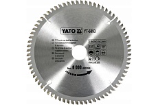 Диск отрезной по алюминию 210x30x3x2.2 мм, 72Т Yato YT-6093