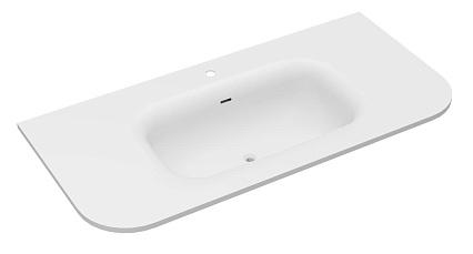 Раковина Vincea Alto VCB-4A100MW 100 см, Corian, белый матовый