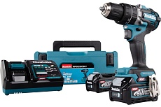 Ударная аккумуляторная дрель-шуруповерт Makita XGT BL/XPT HP002GD201