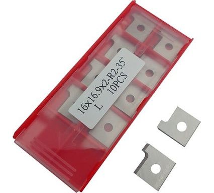 Нож профильный сменный квадратный FHONK 16x16.9x2-R2 HW L (упаковка 10шт) 9534010R2-10