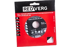 Круг отрезной многофункциональный (125х22.2х1.0 мм) Redverg 900331 6627124