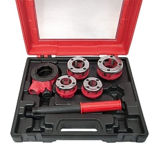 Набор клуппов для нарезания трубной резьбы S.E.B. 1&quot;, 1/2&quot;, 3/4&quot;, 1 1/4&quot; кейс 511DL-KL01