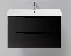 Тумба с раковиной BelBagno Marino-Cer 80 см Nero Lucido
