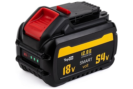 Аккумулятор для DEWALT XR FLEX VOLT 54V 12.0AH (LI-ION) Topon TOP-DE-DCB548