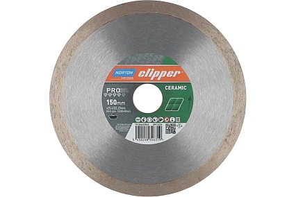 Алмазный диск для резки керамики md120c 150x25.4/22.23 мм про NORTON 70184625560