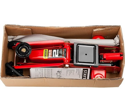 Подкатной домкрат Stayer R-22 Red force 2т, 125-320мм 43152-2