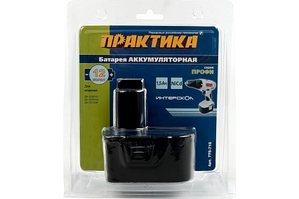 Аккумулятор (12 В; 1.5 А*ч; NiCd) для инструментов Интерскол Практика 775-716
