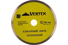 Диск алмазный сплошной для плиткореза (180х25.4 мм) Vertextools 04-180-4