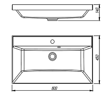 Раковина Style Line Asti 80 см серый шелк СС-00002476