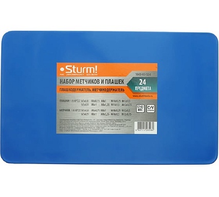 Набор метчиков и плашек для нарезания резьбы Sturm 1065-03-S24