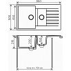 Кухонная мойка Tolero R-118 №101 86 см бежевый