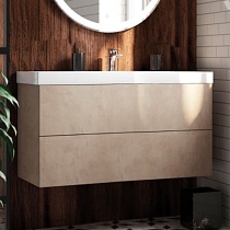 Мебель для ванной Art&Max Verona Push 100 см камень светлый