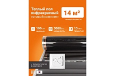 Теплый пол инфракрасный Манотек 100 см, с механическим терморегулятором, 14 метров infra_pol_100_14_rtc70.26