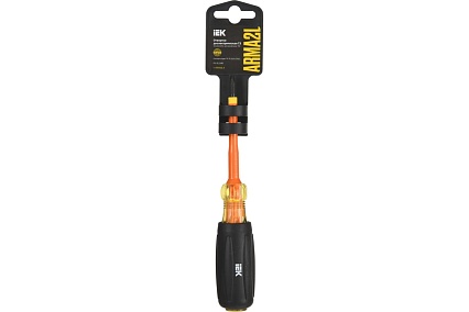 Отвертка IEK Arma2l 5 диэлектрическая ph/sl1x80 т3 A2L5-SC30-T3-HS-10-080