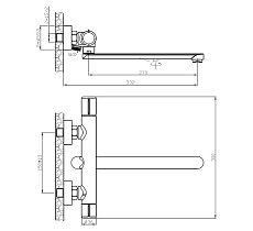 Смеситель для ванны Agger Slim А2221100