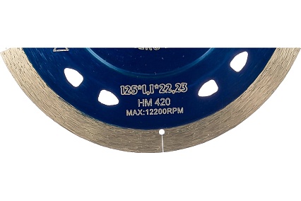 Диск алмазный отрезной по керамограниту Extra Thin (125x1.1х22.23 мм) Hilberg HM420