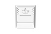 Цифровой термогигрометр с внешним датчиком BALDR B0135T2H2-WHITE