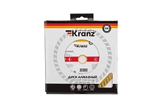 Диск алмазный отрезной Турбо волна (180x22.2x2.2x10 мм) Kranz KR-90-0133