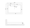 Поддон для душа Niagara Nova NG-100-80Q 100x80 для 6681, 6881