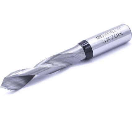 Сверло присадочное сквозное усиленное KJ1-V40208R (8х70 мм; хв-к 10 мм; правое вращение) МНОГОФРЕЗ 6574