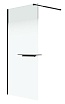 Душевая перегородка Niagara Nova NG-582-10BLACK 100x200 белый градиент, профиль черный матовый
