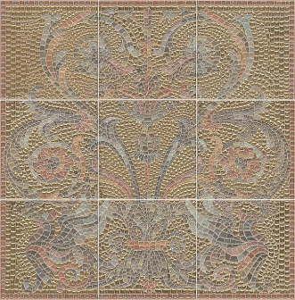Панно Kerama Marazzi Виченца золото 9 ч. 45х45 см, HGD\B99\9x\17000