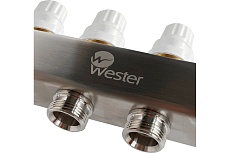 Коллектор нерж. Wester MUFS 1&quot;-3/4 в сборе с расходомерами на 10 выходов 0-32-1516