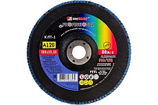 Круг лепестковый торцевой плоский КЛТ1 (180х22 мм; А120; 14А 12/Р120) Луга 4603347276532