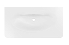 Раковина Vincea Caprise VCB-4CA100MWG 100 см, Corian, белый матовый/серый матовый